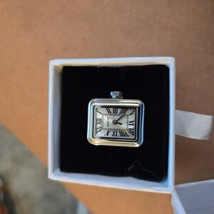 Invicta Angel Women's Ring Watch - 17.5mm, Silver, Black